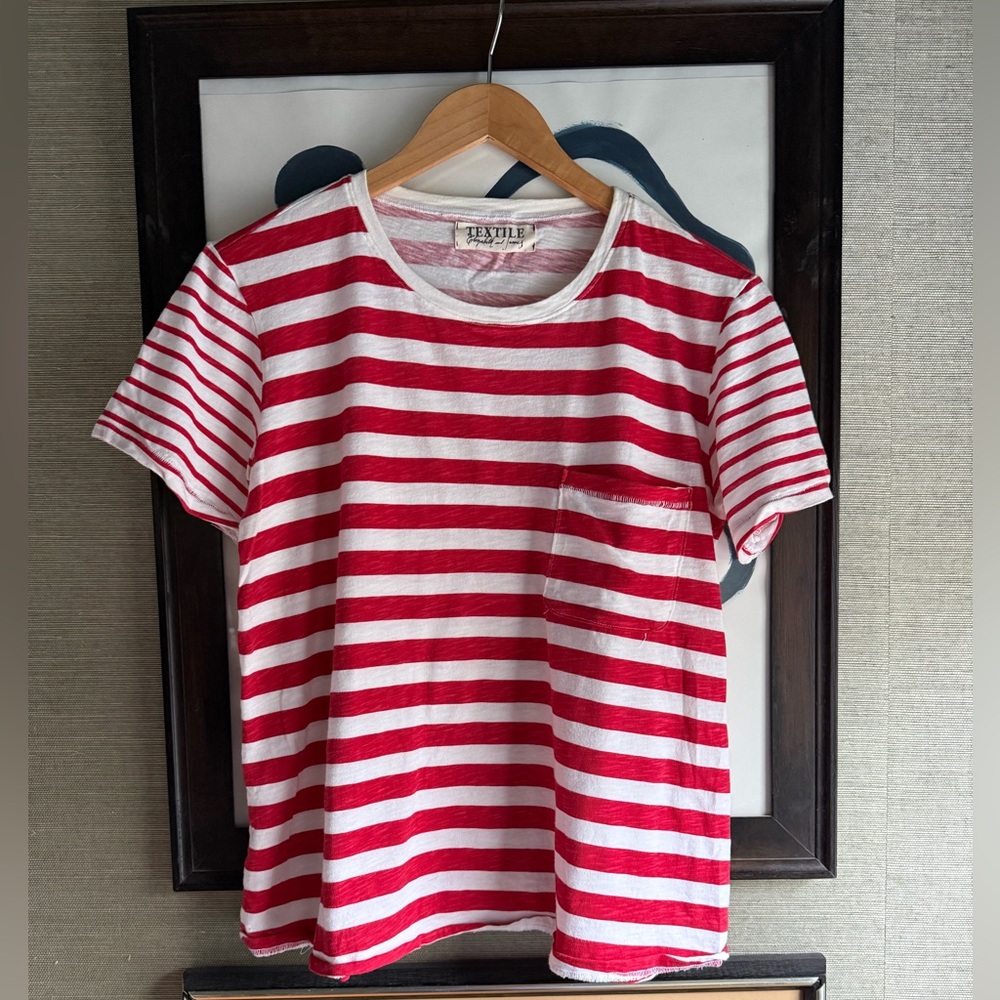 Elizabeth and James Red Stripe Tee - Size Medium